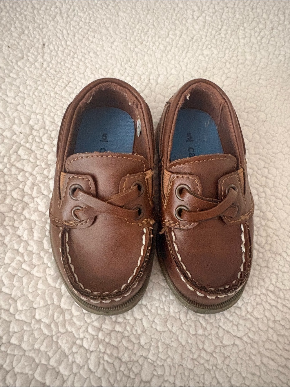 Classic Brown Kids Boat Shoes